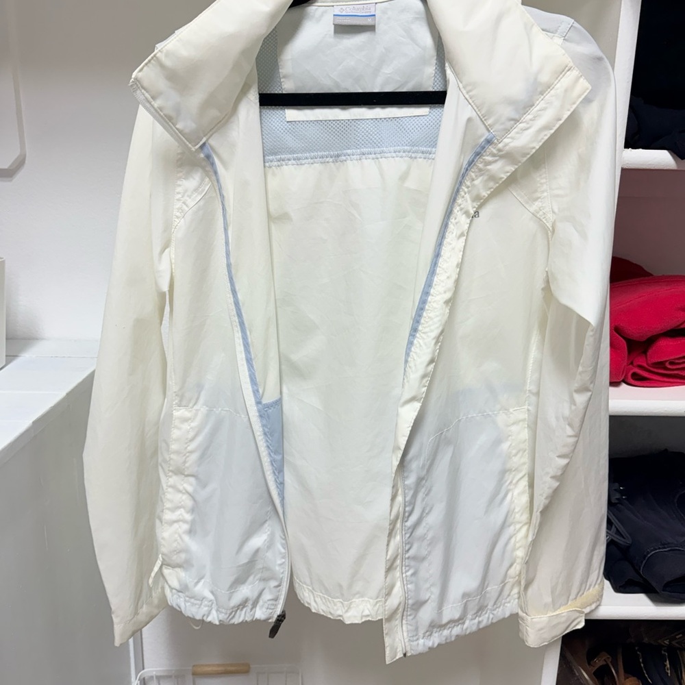 Columbia White rain Jacket